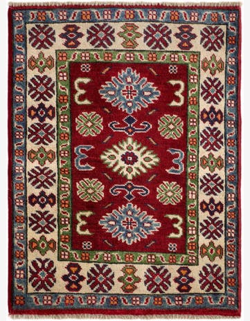 2' x 2' 9 Hand Knotted Kazak Rug