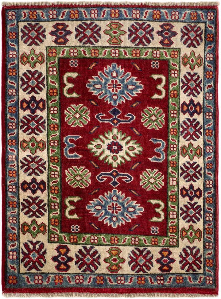 2' x 2' 9 Hand Knotted Kazak Rug