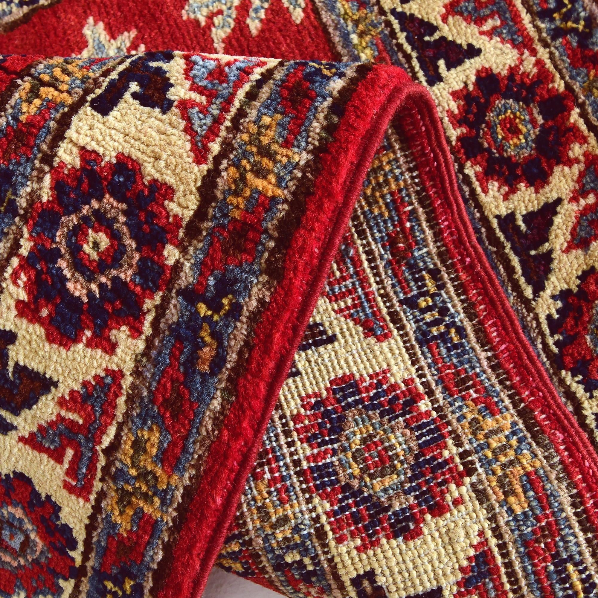 1' 11 x 3' Hand Knotted Kazak Rug