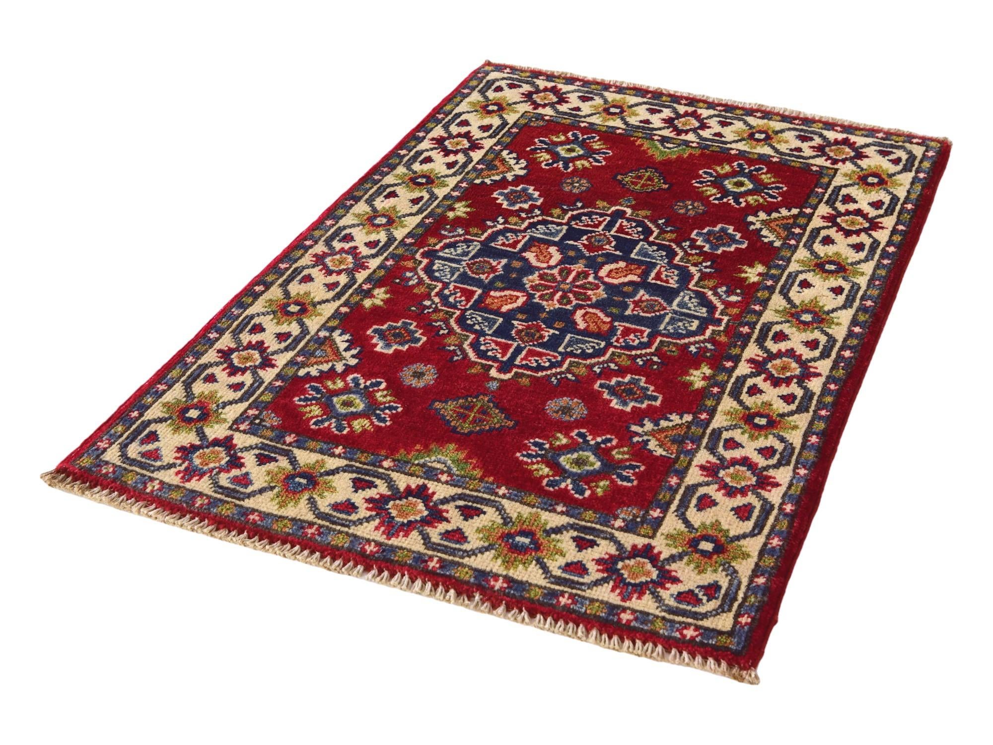 2' x 2' 11 Hand Knotted Kazak Rug