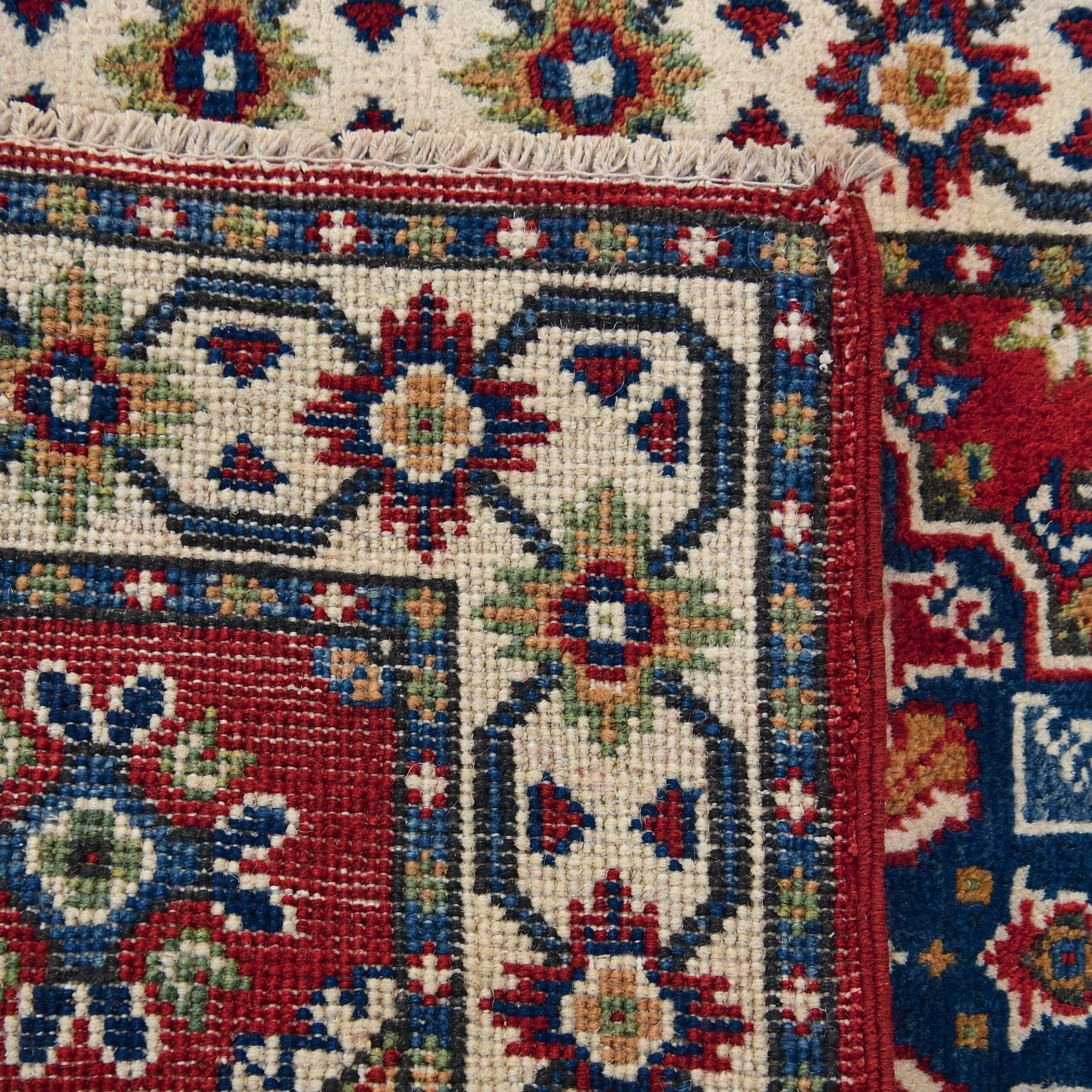 60cm x 90cm Hand Knotted Kazak Rug