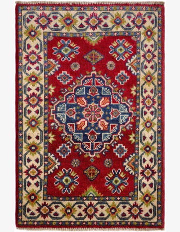 2' x 2' 11 Hand Knotted Kazak Rug