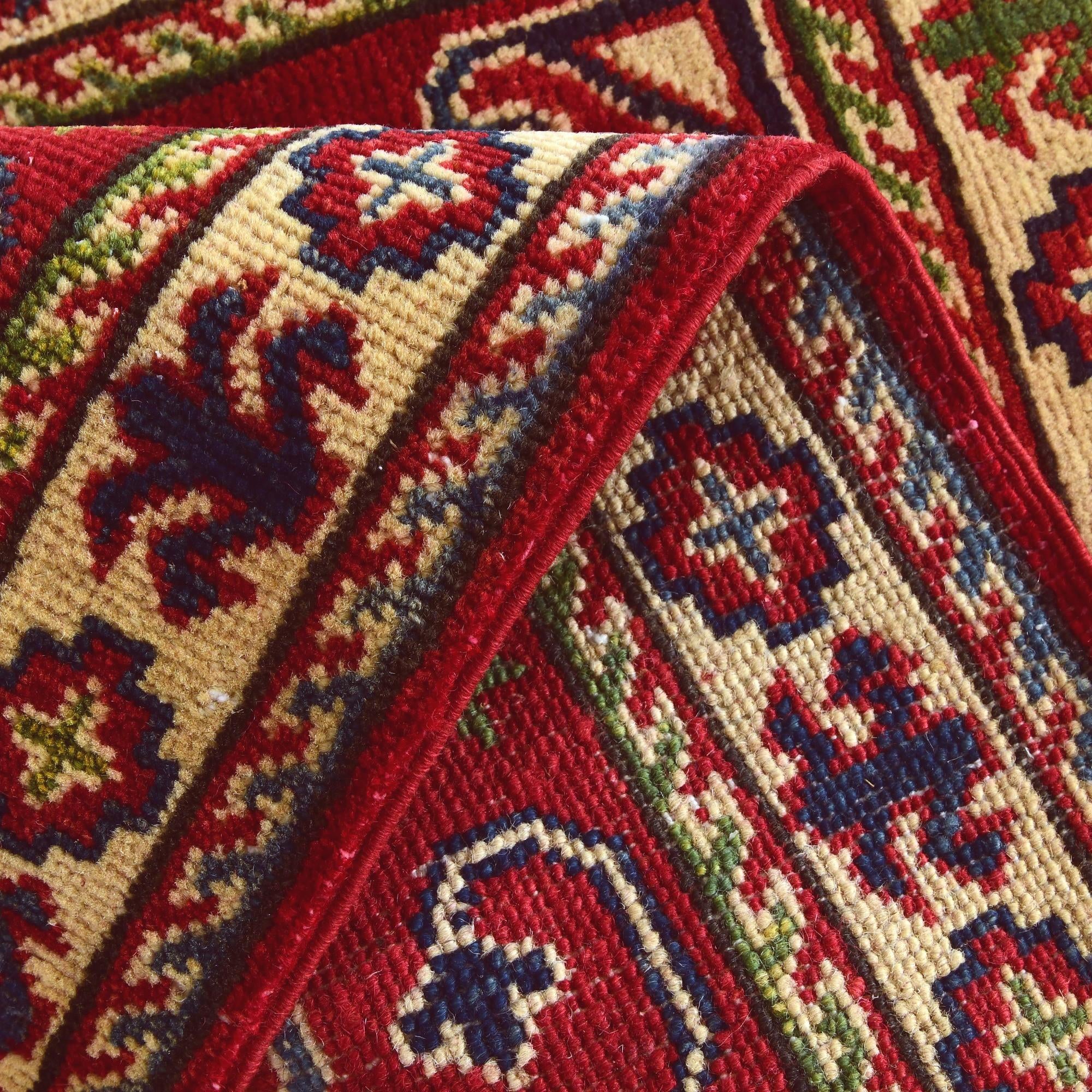 1' 11 x 3' 1 Hand Knotted Kazak Rug