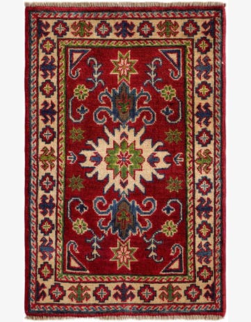 1' 11 x 3' 1 Hand Knotted Kazak Rug