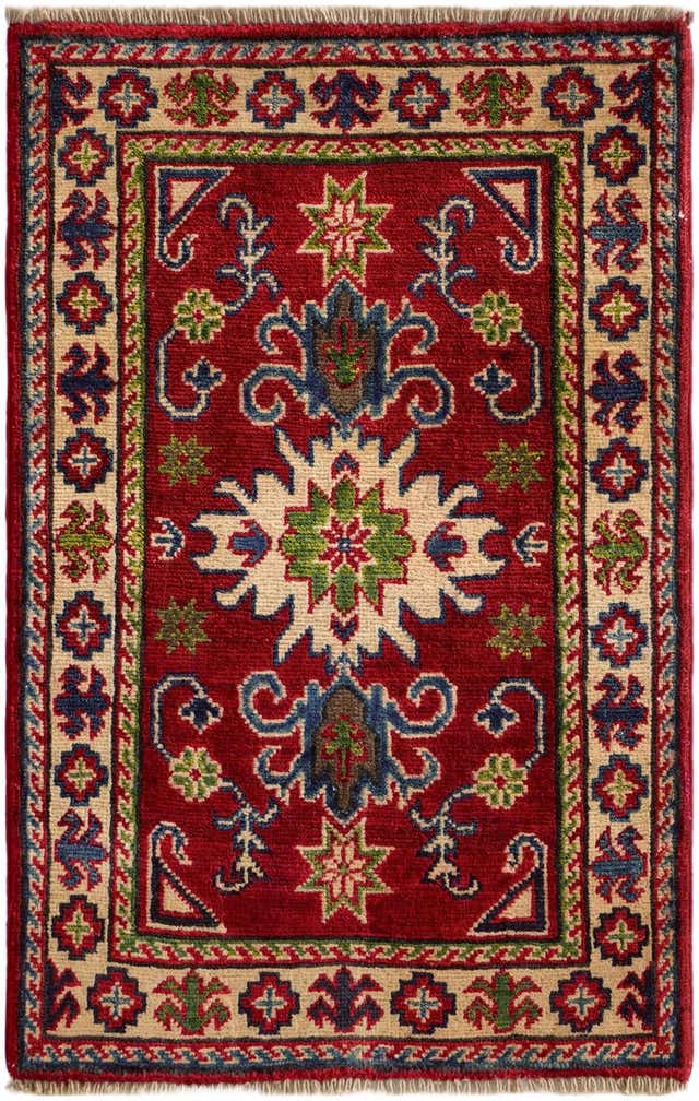 1' 11 x 3' 1 Hand Knotted Kazak Rug