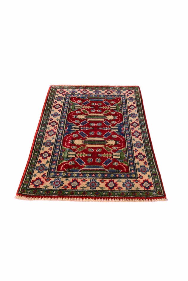 Detail image of 1' 10 x 3' Hand Knotted Kazak Rug
