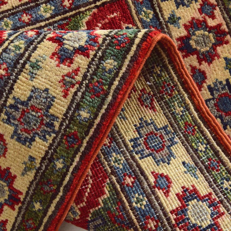 Detail image of 1' 10 x 3' Hand Knotted Kazak Rug