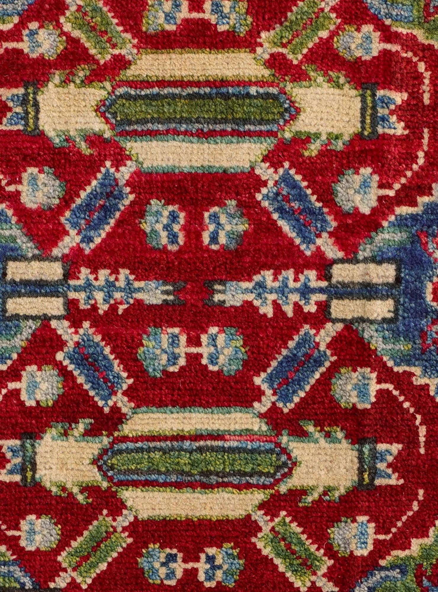 1' 10 x 3' Hand Knotted Kazak Rug