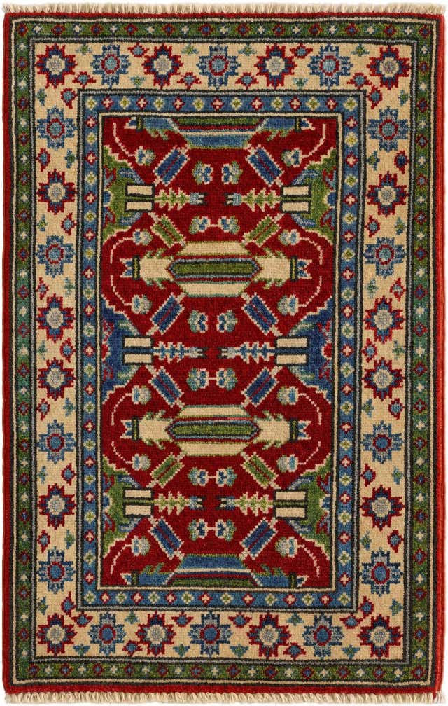 1' 10 x 3' Hand Knotted Kazak Rug