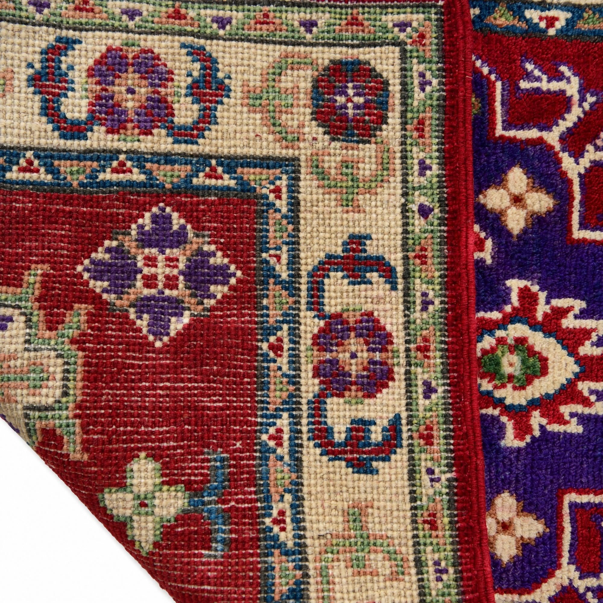 60cm x 90cm Hand Knotted Kazak Rug