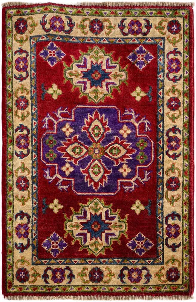 2' x 3' Hand Knotted Kazak Rug