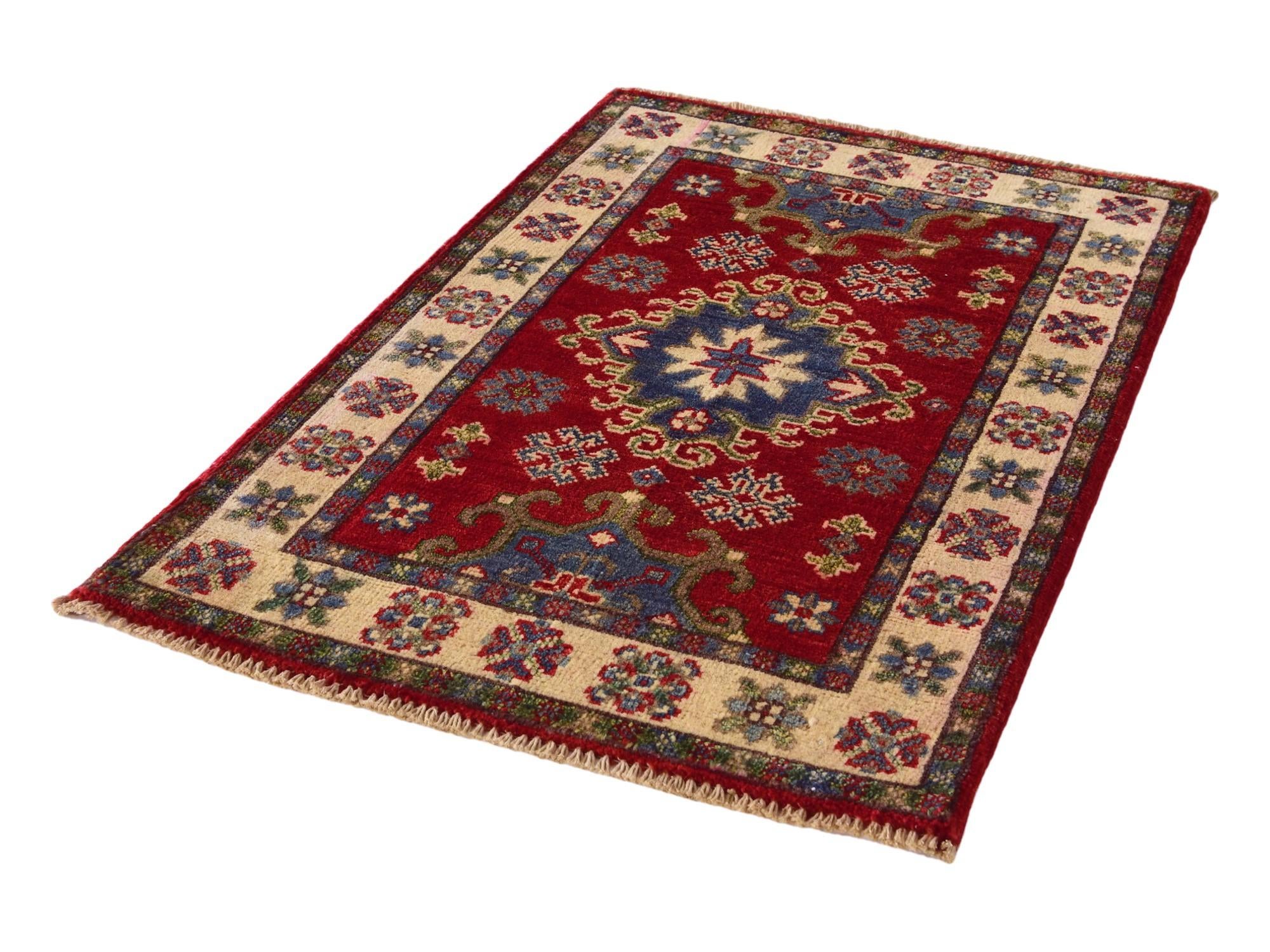 2' x 3' Hand Knotted Kazak Rug