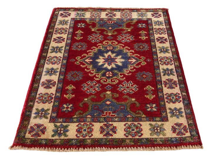 2' x 3' Hand Knotted Kazak Rug