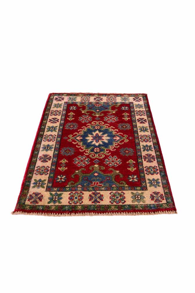 2' x 3' Hand Knotted Kazak Rug