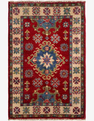 2' x 3' Hand Knotted Kazak Rug