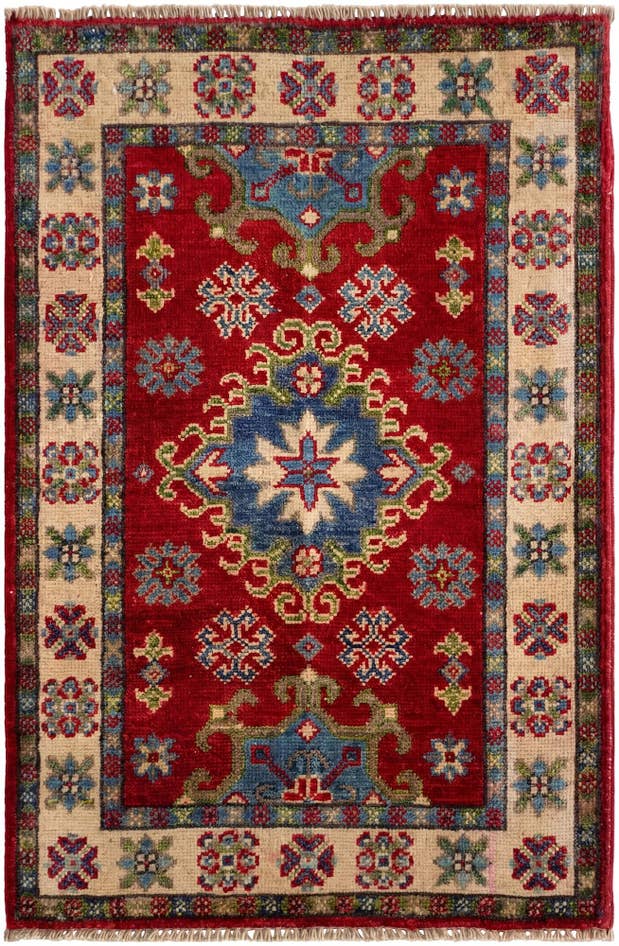 Detail image of 2' x 3' Hand Knotted Kazak Rug