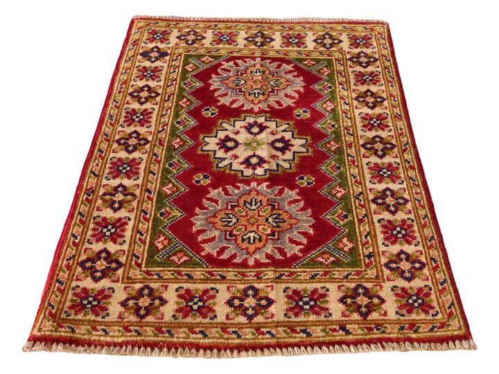 1' 11 x 2' 10 Hand Knotted Kazak Rug