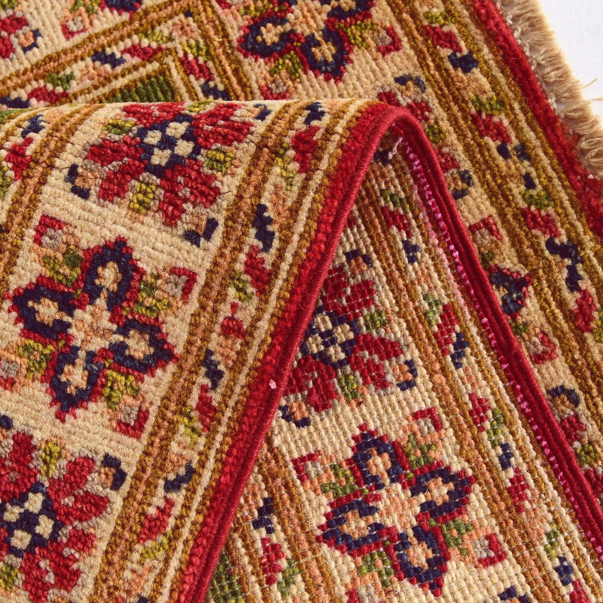 1' 11 x 2' 10 Hand Knotted Kazak Rug