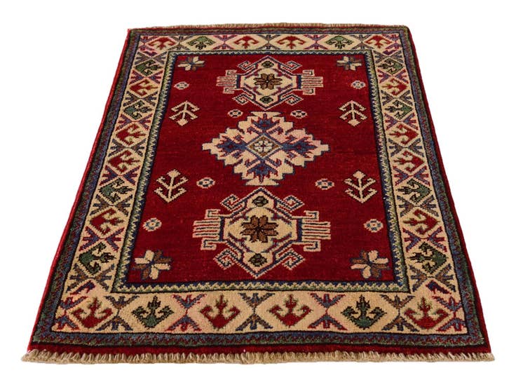 Detail image of 2' 1 x 3' 2 Hand Knotted Kazak Rug