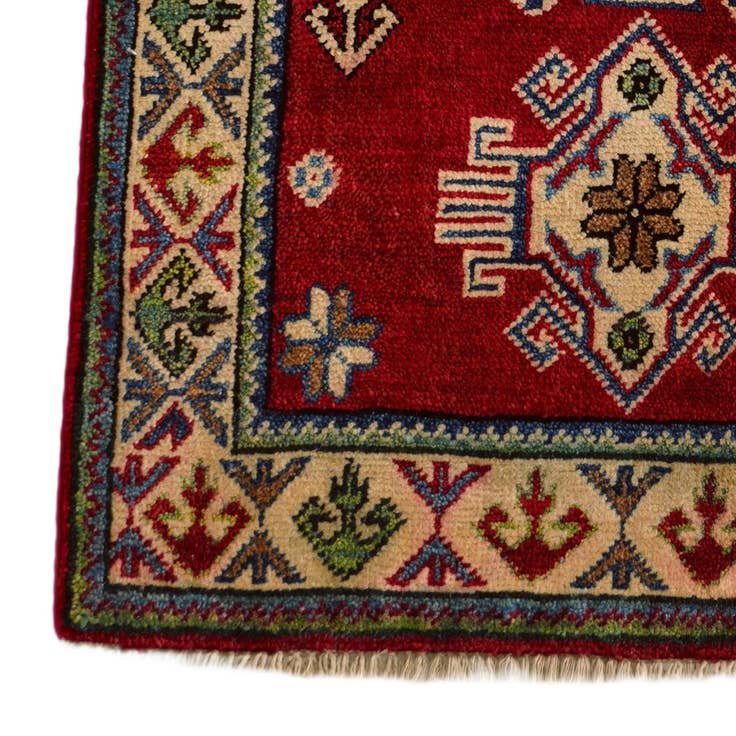 Detail image of 2' 1 x 3' 2 Hand Knotted Kazak Rug