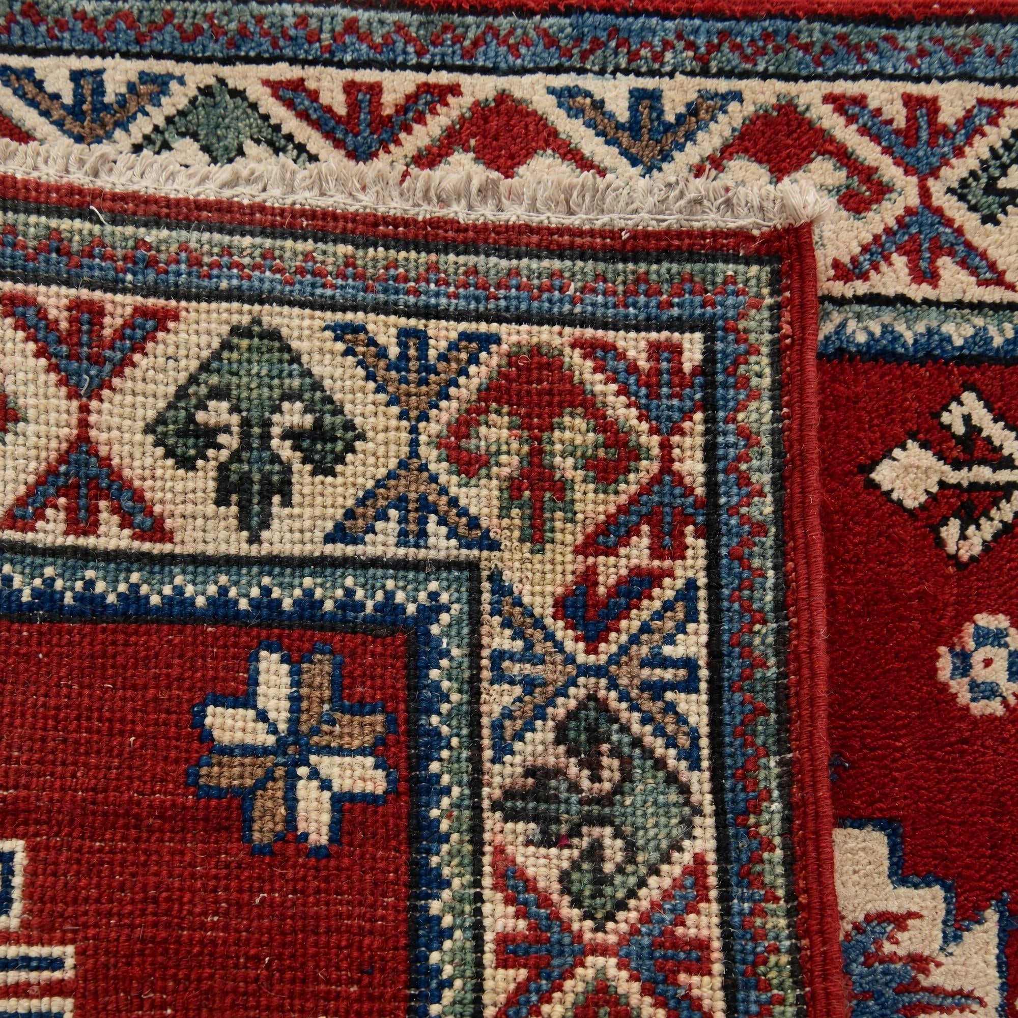 65cm x 95cm Hand Knotted Kazak Rug