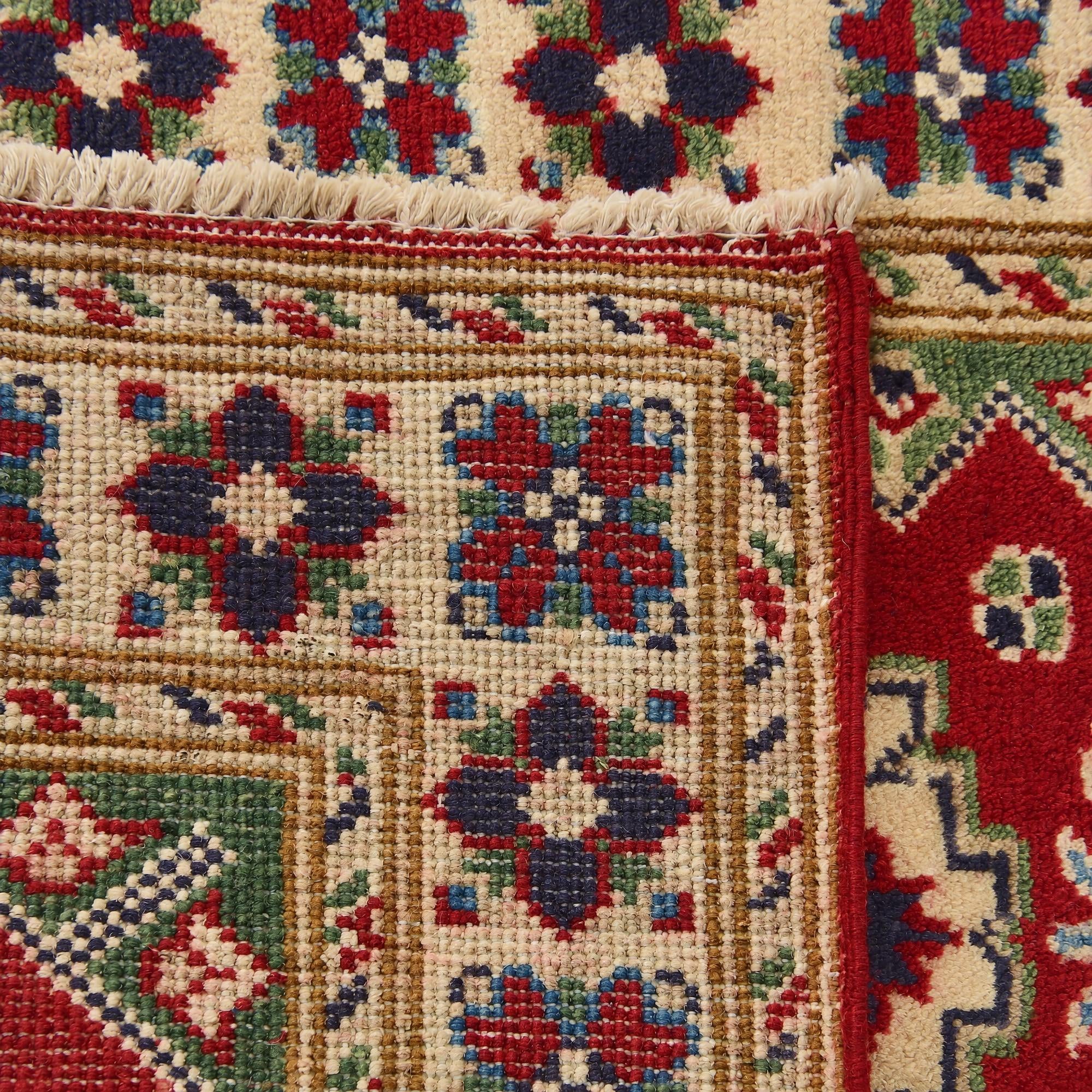 60cm x 90cm Hand Knotted Kazak Rug