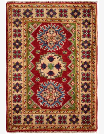 2' x 2' 11 Hand Knotted Kazak Rug