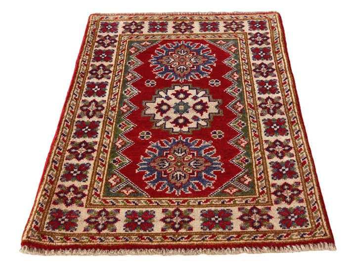 2' x 3' 2 Hand Knotted Kazak Rug