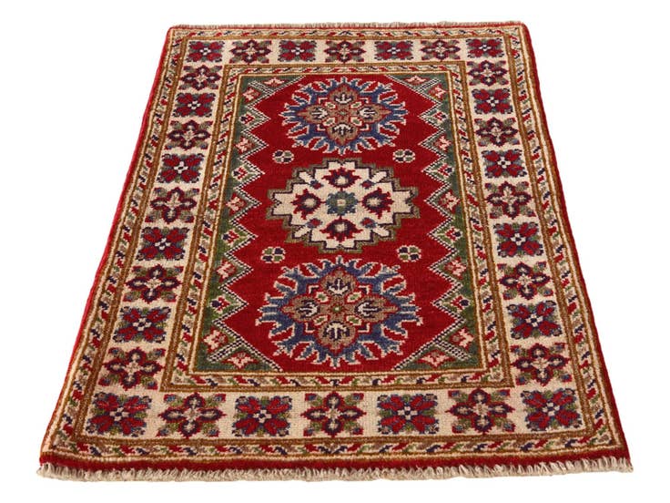 Detail image of 2' x 3' 2 Hand Knotted Kazak Rug
