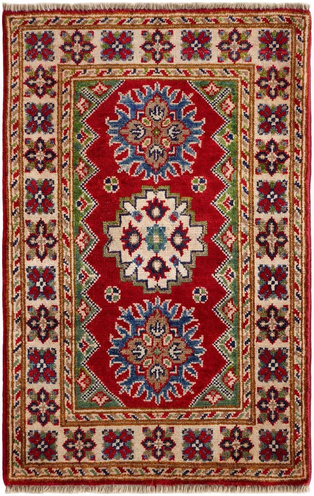 2' x 3' 2 Hand Knotted Kazak Rug