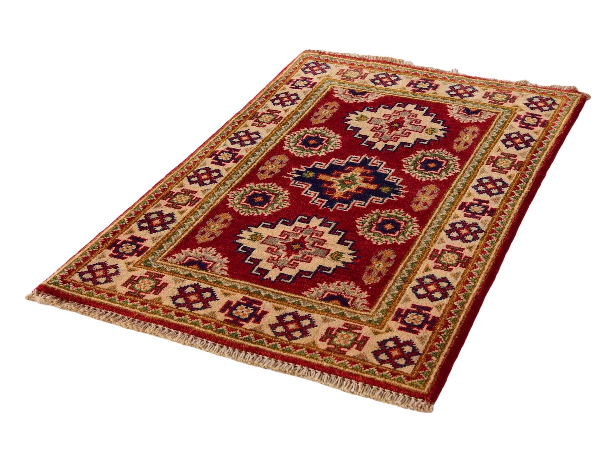 1' 11 x 3' 1 Hand Knotted Kazak Rug