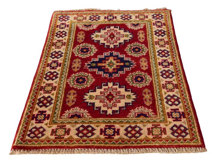 1' 11 x 3' 1 Hand Knotted Kazak Rug