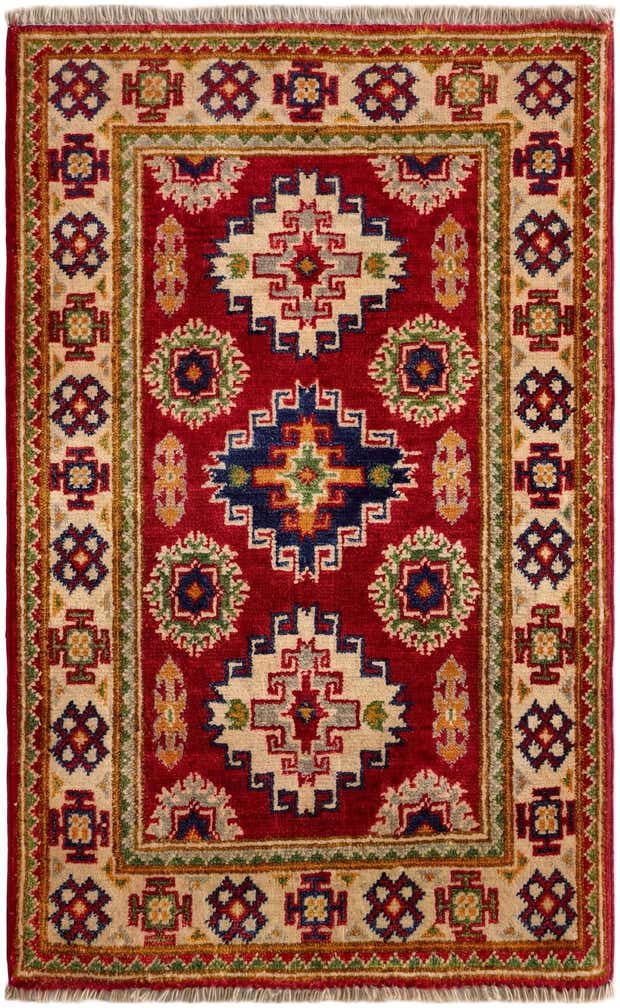 1' 11 x 3' 1 Hand Knotted Kazak Rug