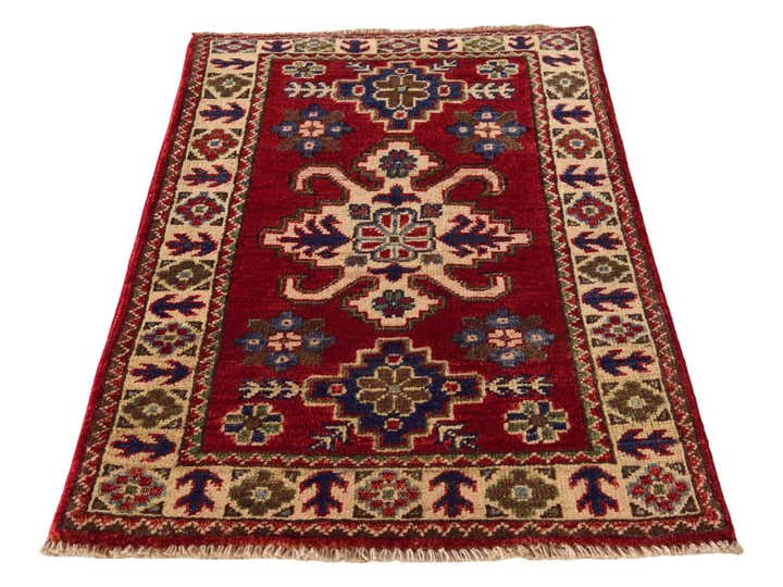 2' x 3' 3 Hand Knotted Kazak Rug