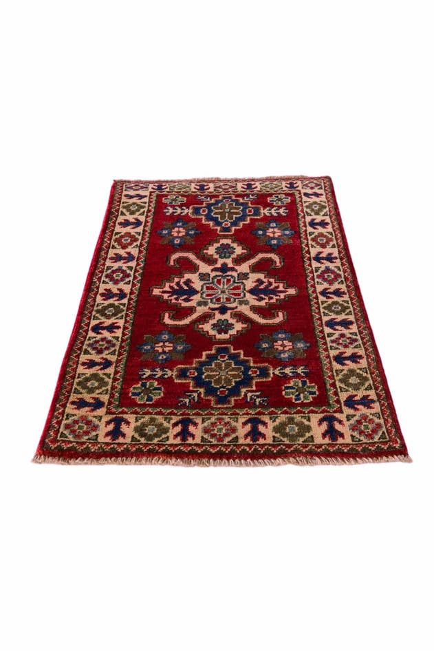 Detail image of 2' x 3' 3 Hand Knotted Kazak Rug