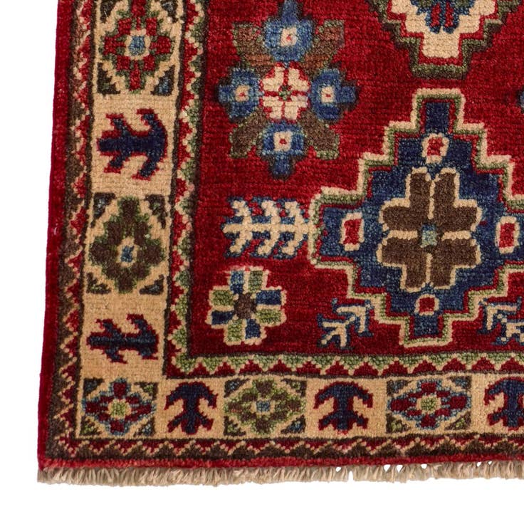 Detail image of 2' x 3' 3 Hand Knotted Kazak Rug