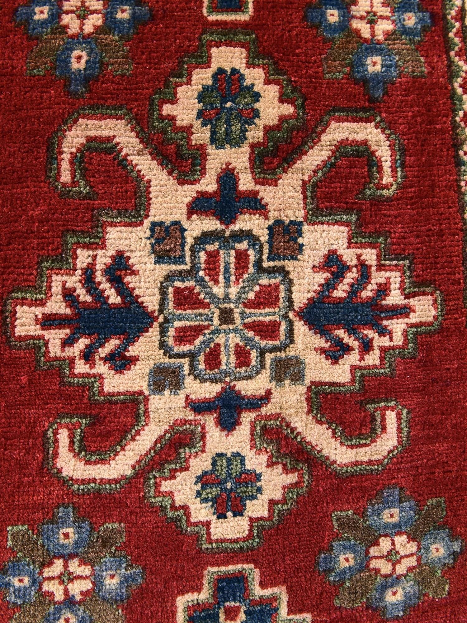 2' x 3' 3 Hand Knotted Kazak Rug