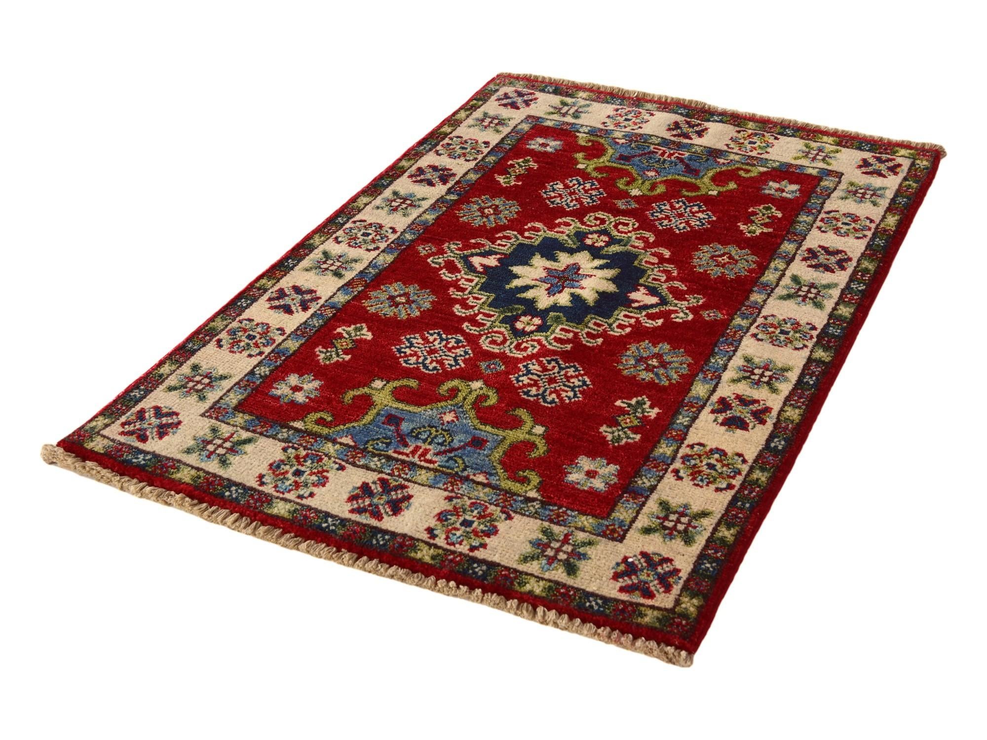 2' x 3' 2 Hand Knotted Kazak Rug