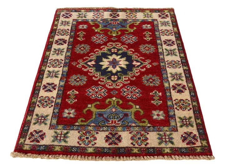 2' x 3' 2 Hand Knotted Kazak Rug