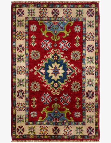 2' x 3' 2 Hand Knotted Kazak Rug