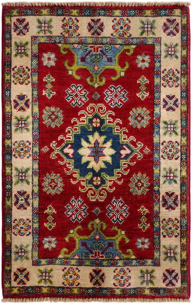 2' x 3' 2 Hand Knotted Kazak Rug