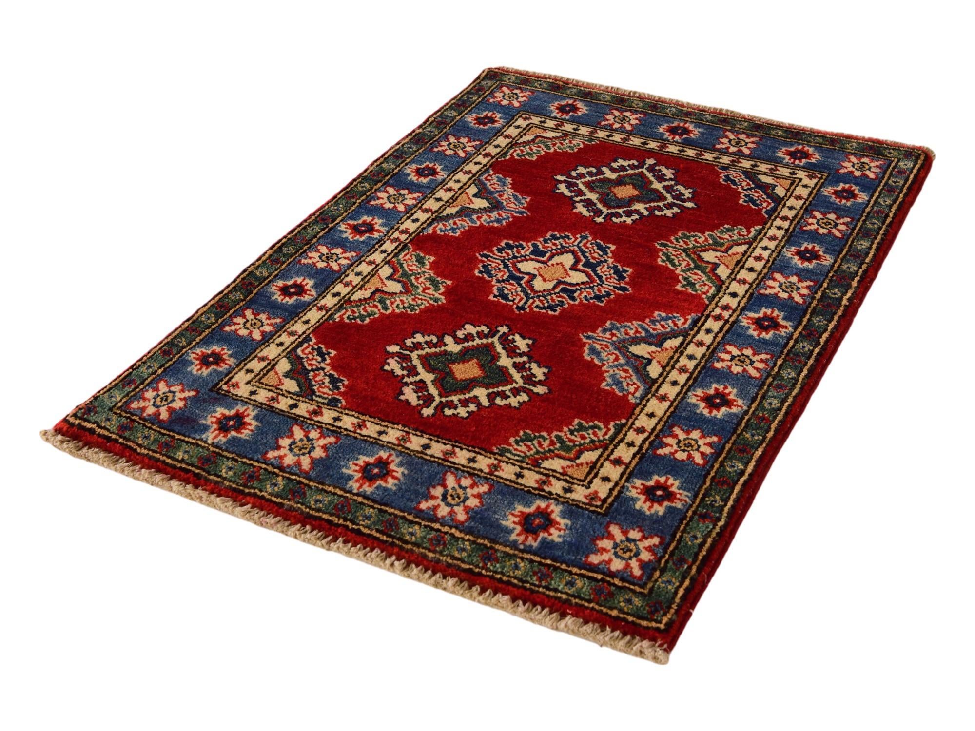 1' 11 x 2' 11 Hand Knotted Kazak Rug