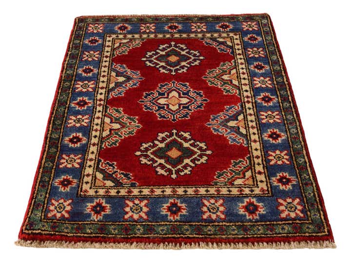 1' 11 x 2' 11 Hand Knotted Kazak Rug