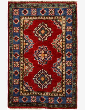1' 11 x 2' 11 Hand Knotted Kazak Rug