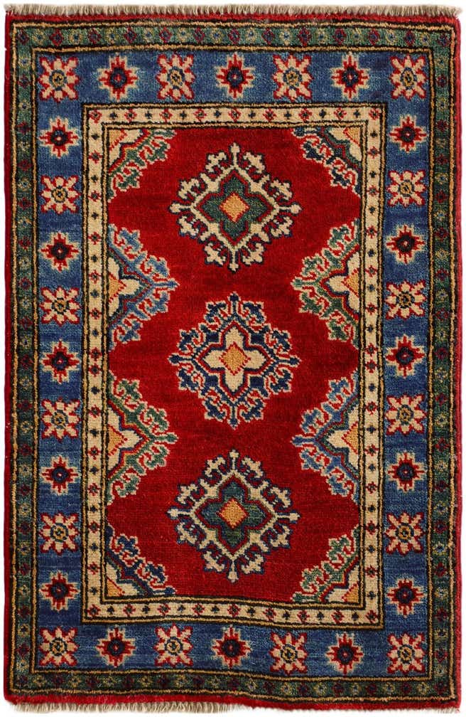 1' 11 x 2' 11 Hand Knotted Kazak Rug