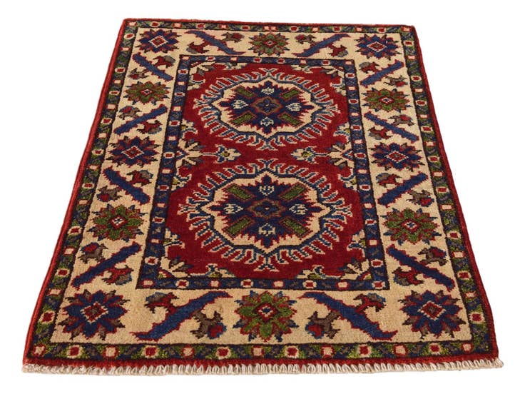 Detail image of 2' x 3' 1 Hand Knotted Kazak Rug