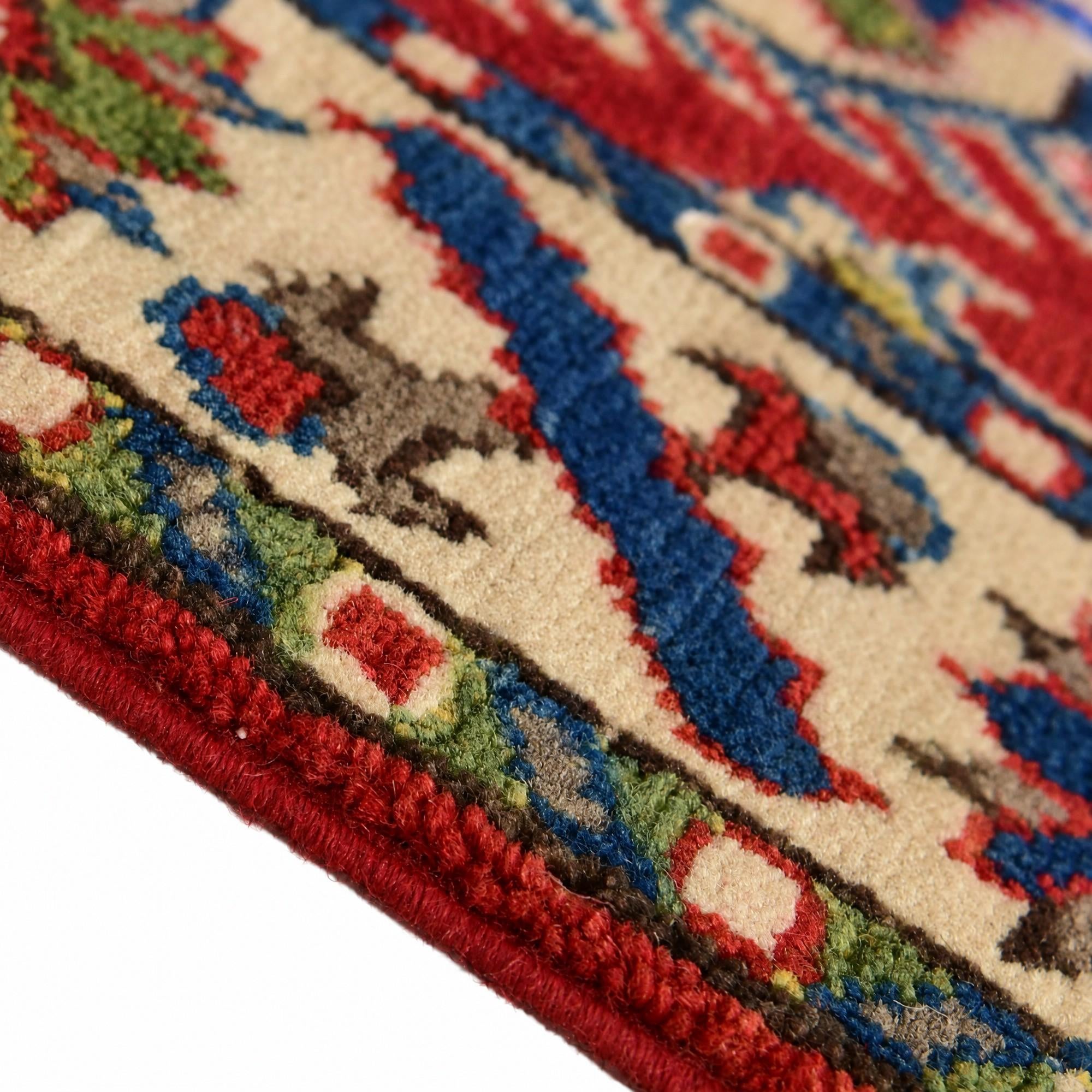 60cm x 95cm Hand Knotted Kazak Rug