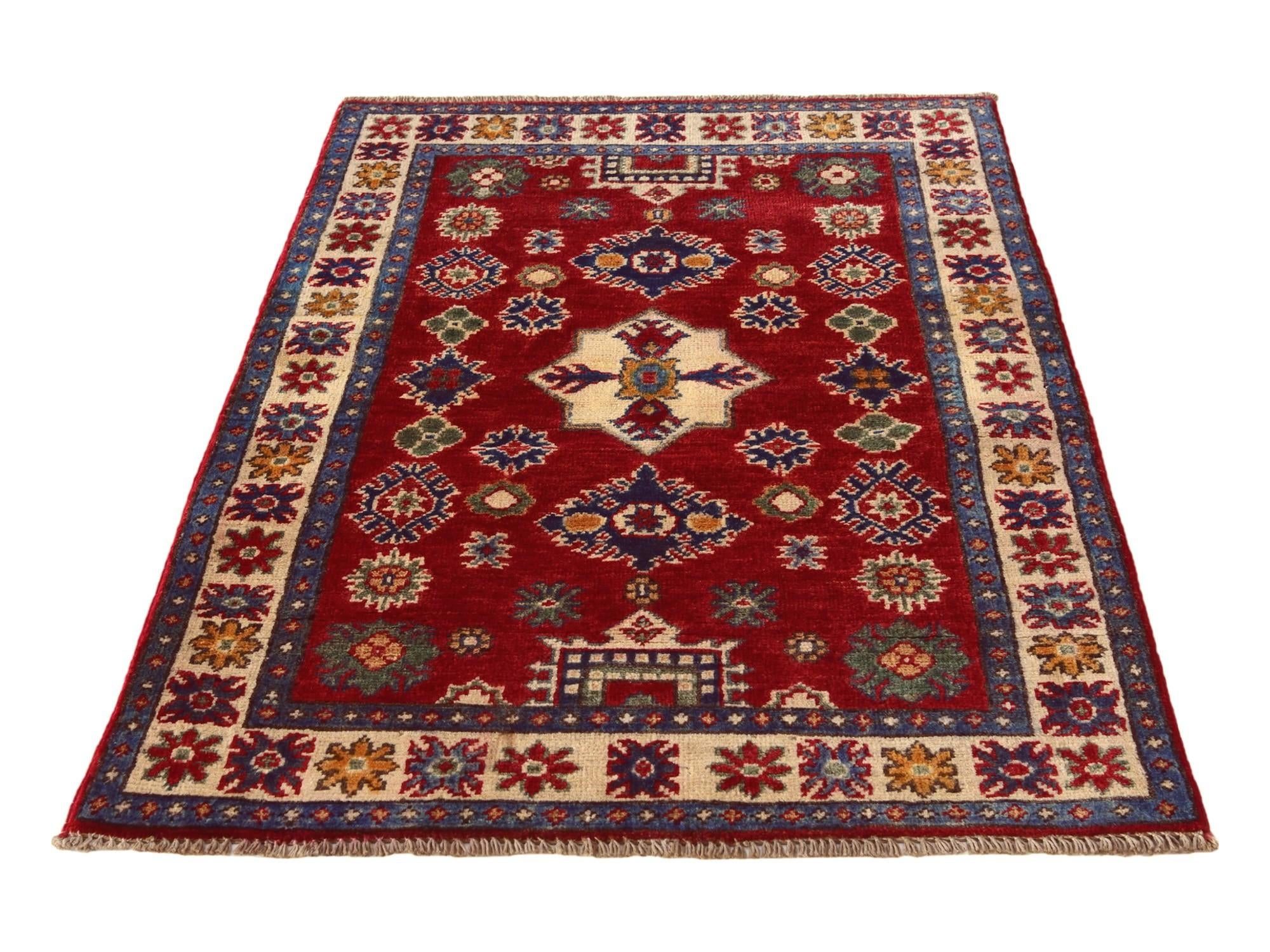 2' 8 x 4' Hand Knotted Kazak Rug