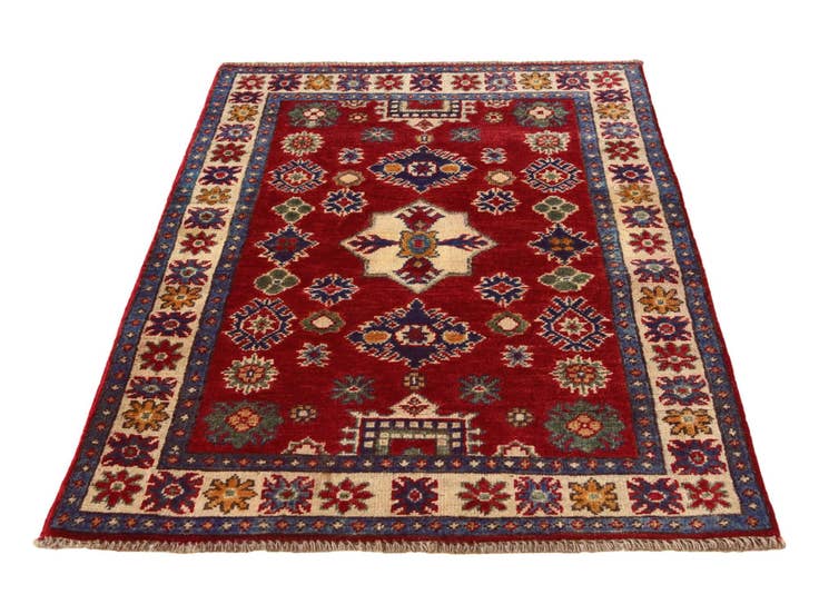 Detail image of 2' 8 x 4' Hand Knotted Kazak Rug