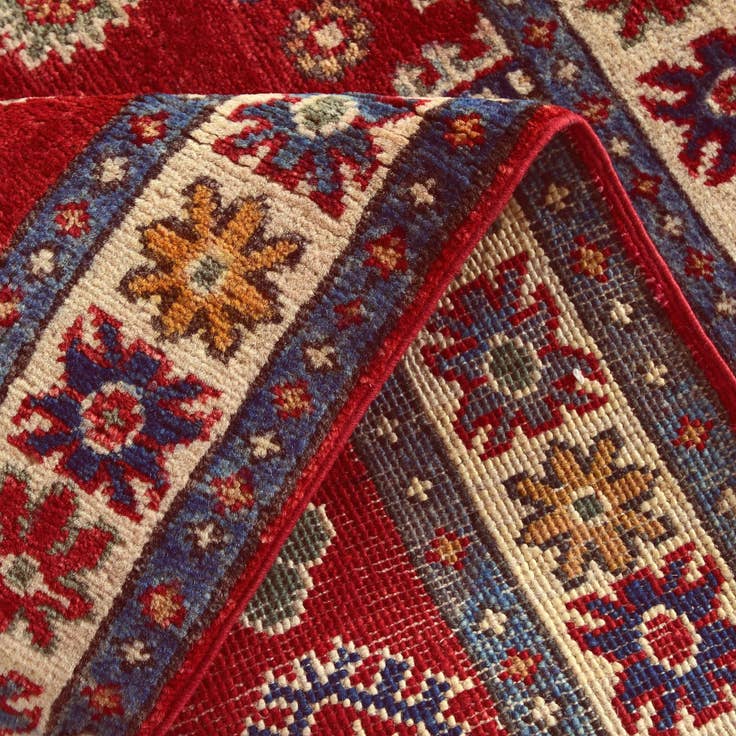 Detail image of 2' 8 x 4' Hand Knotted Kazak Rug